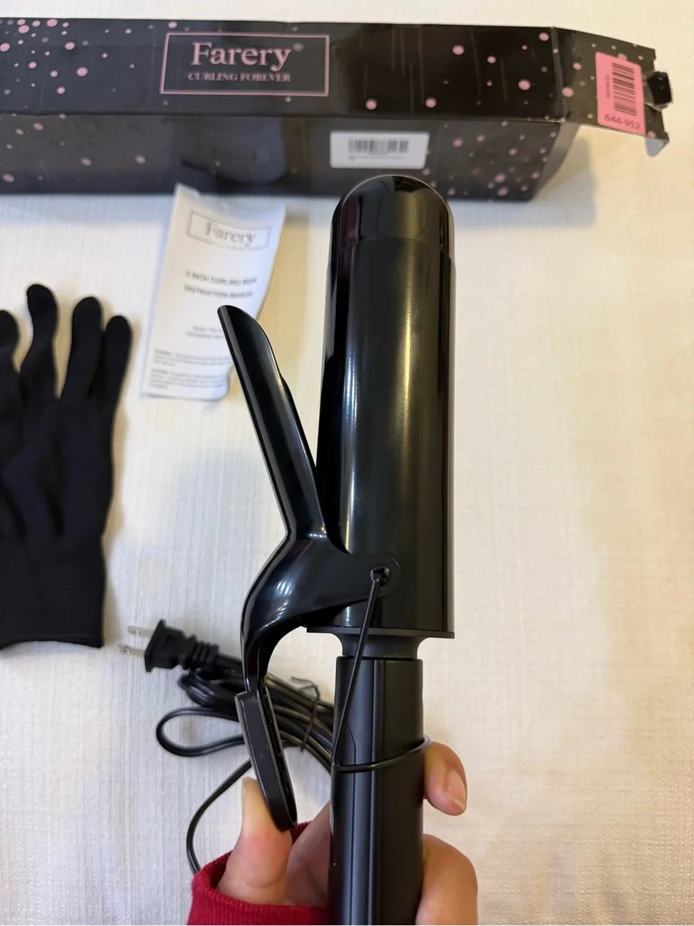 Farery Pink & Black Curling Iron - Women Hair Tool